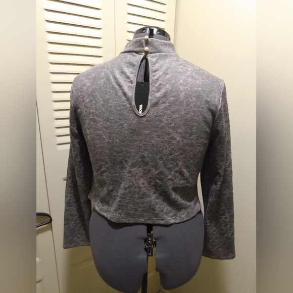 🔥 NWT 🔥 Fashion Nova Wild Thoughts Suede Cutout Top Women's Size 2X - Picture 2 of 7